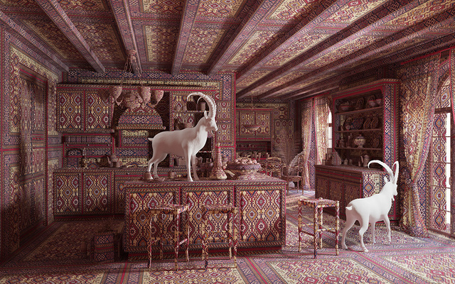 Goats in the kitchen — Farid Rasulov (2014)