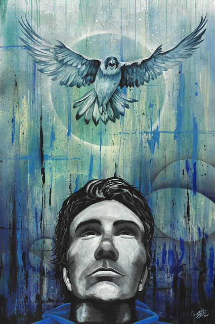 Marcel "SEL" Blanco, ‘See Yourself ’, 2020, Painting, Acrylic and spray paint on wood panel, FATHOM