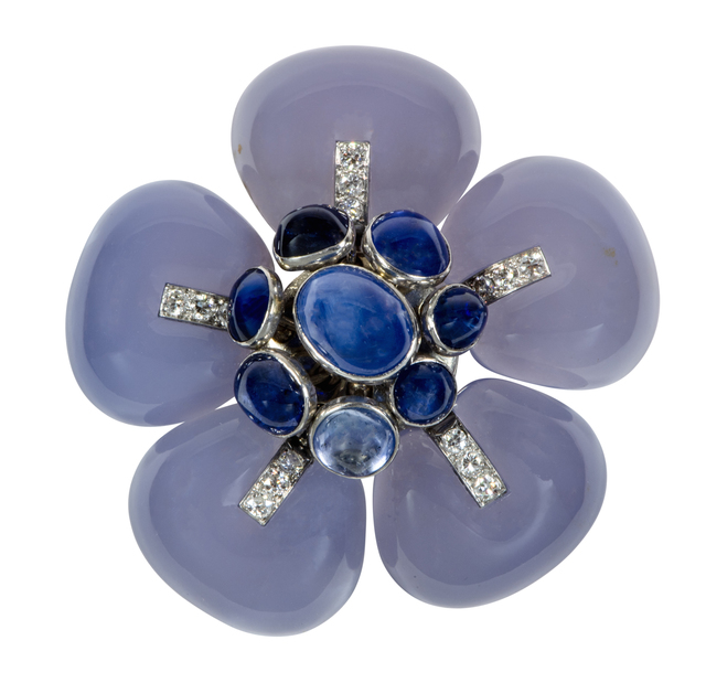 Suzanne Belperron Flower Brooch Ca 1936 Artsy - 