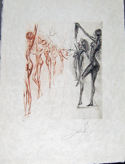 Salvador Dalí, ‘Couloir de Kathmandu (Corridor of Katmandu)’, 1969-1970, Print, Etching, Puccio Fine Art