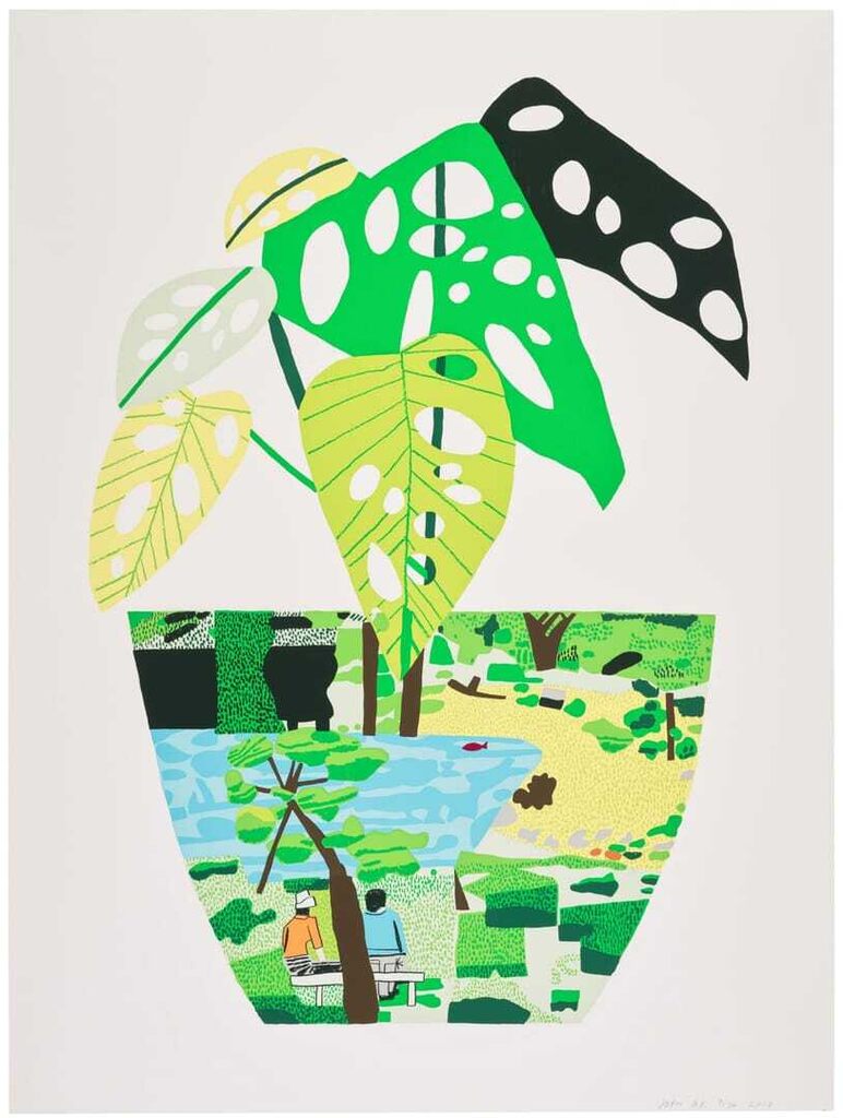 Jonas Wood - Landscape Pot with Plant