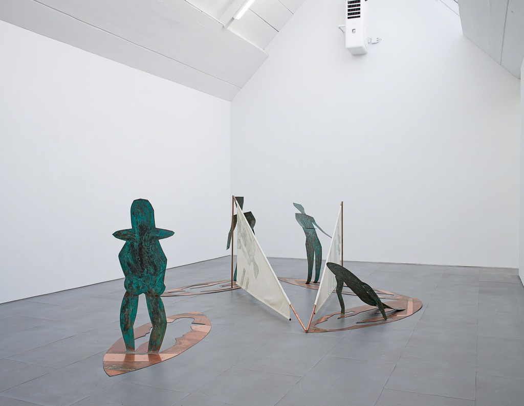 Caroline Mesquita, Windsurfers, 2015, Exhibition view Caroline Mesquita, Windsurfers, 2015, Exhibition view