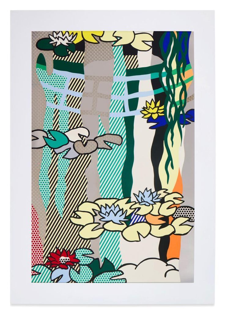 Roy Lichtenstein - Water Lilies with Japanese Bridge