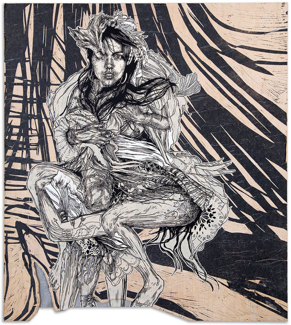 Swoon, ‘Monica’, 2016, Black Book Gallery