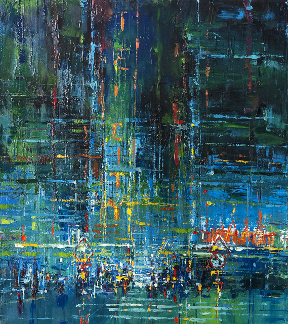 kllogjeri Fotis, ‘The heart of my city’, 2016, Painting, Oil on canvas, nord.