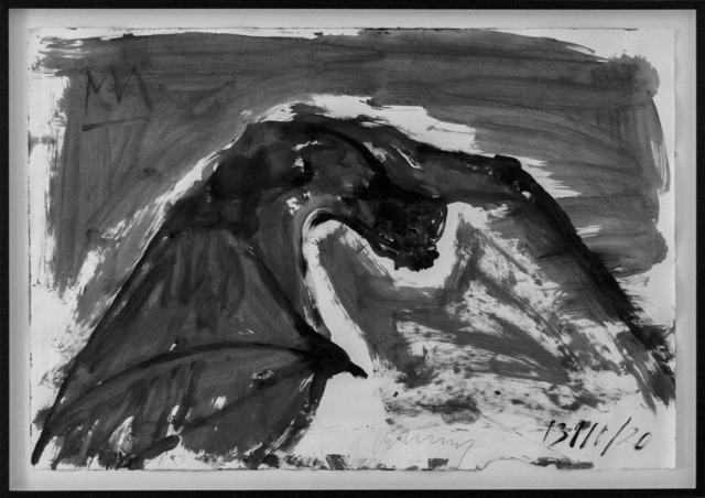 Christian Lemmerz, ‘13/10/2020’, 2020, Drawing, Collage or other Work on Paper, Acrylic on canvas, Hans Alf Gallery