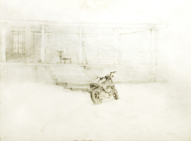 Andrew Wyeth, ‘Jimmy's Porch (Study for the tempera "Drifting")’, 1991, Drawing, Collage or other Work on Paper, Pencil on paper, Forum Gallery