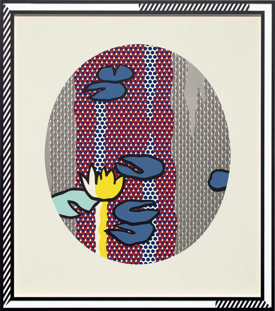 Roy Lichtenstein - Water Lilies - Blue Lily Pads, from Water Lilies Series