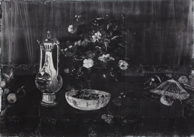 Christopher Cook, ‘Encroachment’, 2017, Drawing, Collage or other Work on Paper, Graphite, resin, and oil on coated paper, RYAN LEE