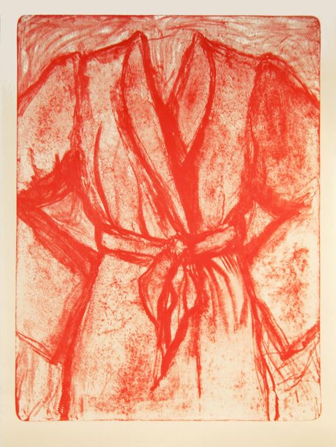 Jim Dine, ‘Cream and Red Robe on a Stone’, 2010, Print, Lithograph, DTR Modern Galleries