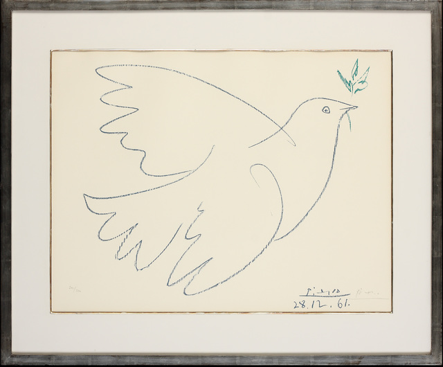 Pablo Picasso, ‘La Colombe Bleu’, 1961, Print, Limited Edition Signed Lithograph, Belgravia Gallery