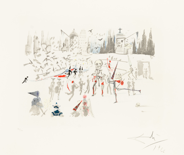 Salvador Dalí, ‘The Windmills’, 1966, Christopher-Clark Fine Art
