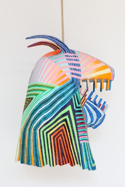 Tobias Rheberger 'Me as you III (4), 2014
papier maché, rope and acrylic 69 x 34 x 59 cm Tobias Rheberger 'Me as you III (4), 2014
papier maché, rope and acrylic 69 x 34 x 59 cm