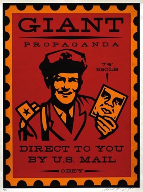 Shepard Fairey (OBEY), ‘Mail Man’, 2000, Gregg Shienbaum Fine Art