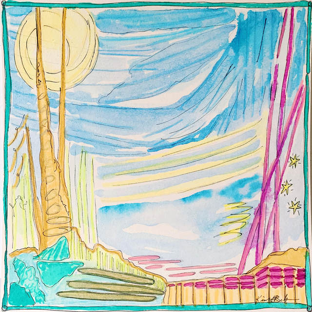 Kiah Bellows, ‘Abstract Landscape Series: 3’, Painting, Mixed media on paper, Miller Gallery Charleston