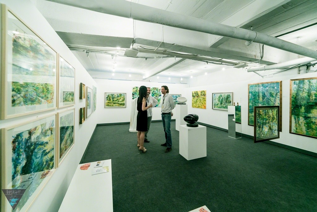 Artfooly Gallery booth at International Contemporary Art Fair Art Safari Bucharest, 2015. Painter Claudiu Presecan, curator Anca Negescu, sculptor Dan Istrate. Artfooly Gallery booth at International Contemporary Art Fair Art Safari Bucharest, 2015. Painter Claudiu Presecan, curator Anca Negescu, sculptor Dan Istrate.