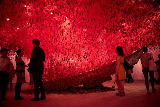 Chiharu Shiota, ‘The Key in the Hand (Installation view)’, 2015, 56th Venice Biennale