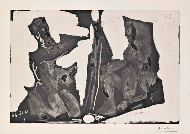Pablo Picasso, ‘Peintre et Modele’, 1966, Print, Etching and aquatint, F.L. Braswell Fine Art