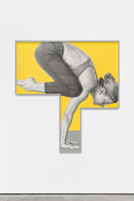 Karl Haendel, ‘"Surya #3"’, 2015, Drawing, Collage or other Work on Paper, Pencil and enamel on paper with shaped frame, Wentrup