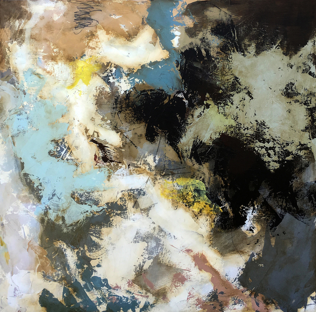 Luis Garcia-Nerey, ‘"Summit Stamp"’, Painting, Mixed media on panel with Matte UV Resin, Parlor Gallery
