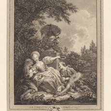 Jacques Couché and Jean Dambrun after Jean-Honoré Fragonard, La coquette fixee