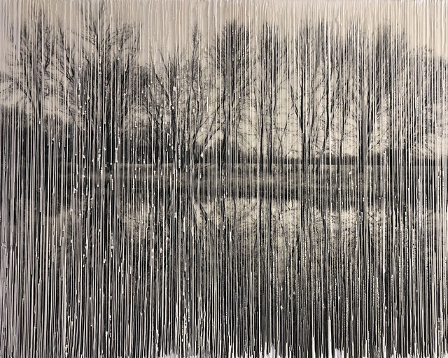 Pezhman, ‘Phoria Dream’, 2021, Mixed Media, Framed Photography, Encaustic and Paint on Board, Artwork is 3" Deep, Connect Contemporary