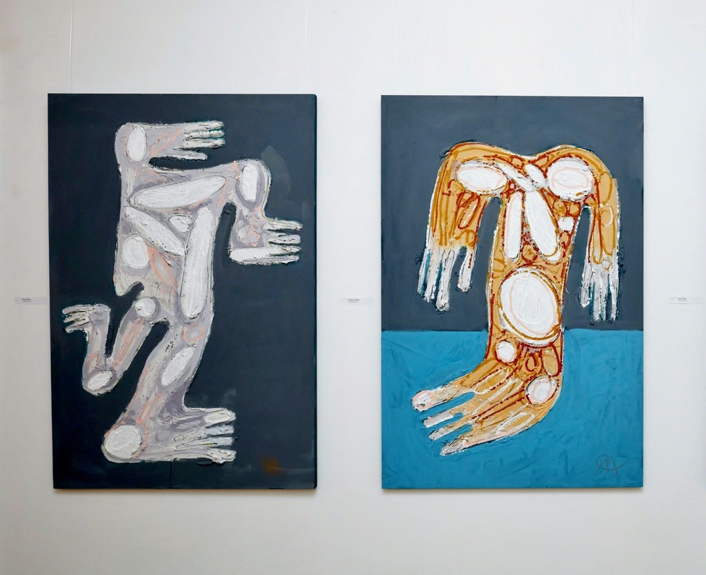 "FIRST" (2018) and "SECOND" (2018) by Miroslav Cipár, 120 x 80 cm, acrylic on wood, photo credit: Karl Michalski "FIRST" (2018) and "SECOND" (2018) by Miroslav Cipár, 120 x 80 cm, acrylic on wood, photo credit: Karl Michalski