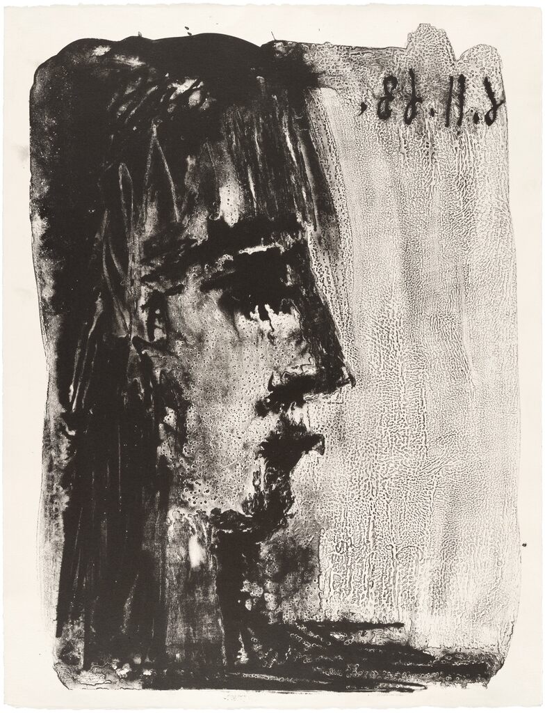 Pablo Picasso - Profile de femme regardant a droite (Profile of Woman Looking to the Right) (M. 394)