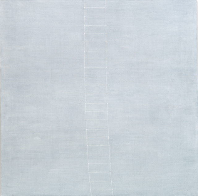 Edda Renouf, ‘Thames-III, Noon Passage’, 2012, Painting, Acrylic on linen, removed threads, Annely Juda Fine Art