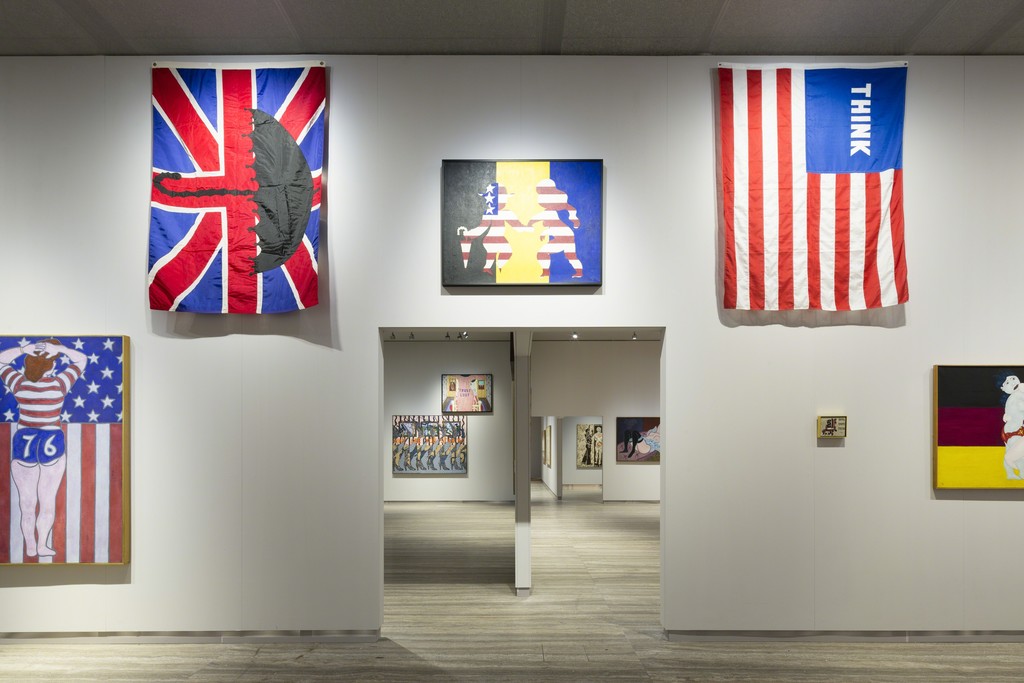 "William N. Copley" View of the exhibition FLAGS ROOM 20 October 2016 – 8 January 2017. Fondazione Prada, Milan. Photo: Roberto Marossi. Courtesy Fondazione Prada "William N. Copley" View of the exhibition FLAGS ROOM 20 October 2016 – 8 January 2017. Fondazione Prada, Milan. Photo: Roberto Marossi. Courtesy Fondazione Prada