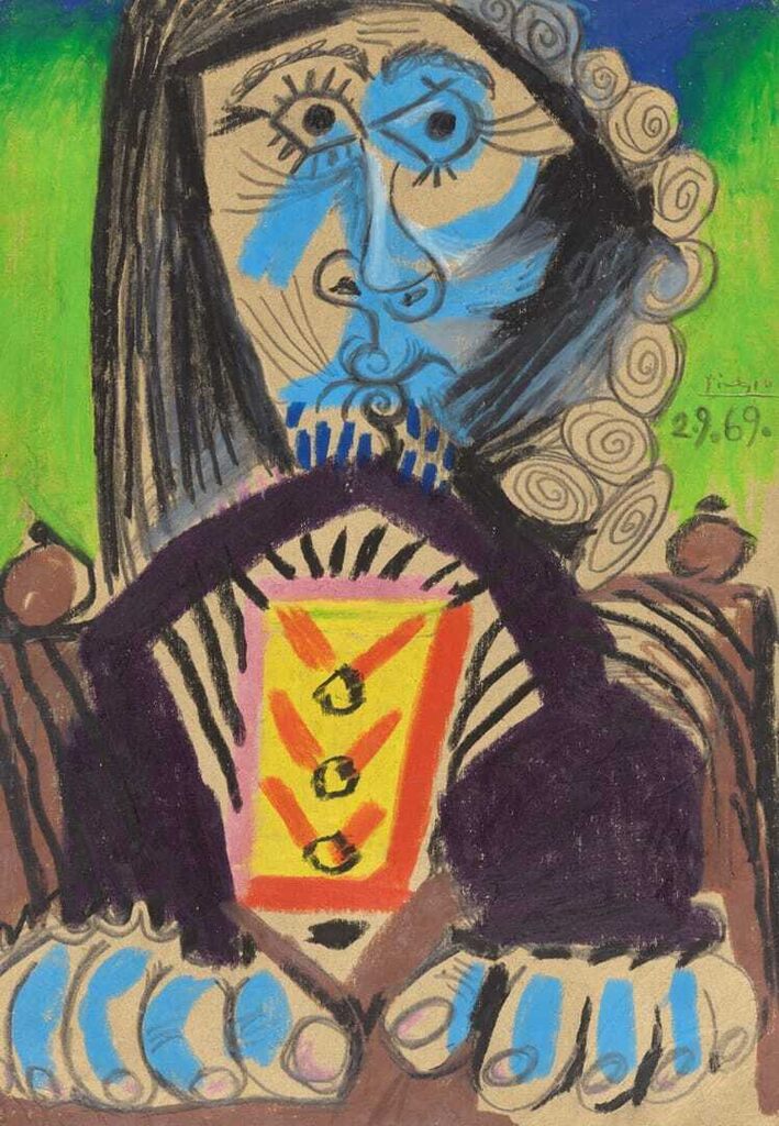 Pablo Picasso - Buste d'homme assis