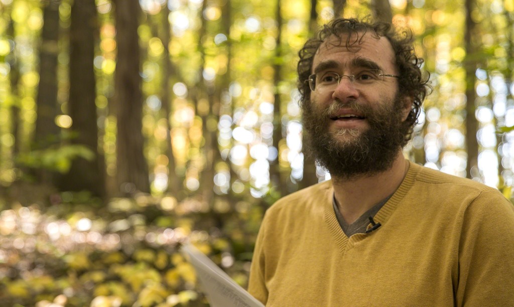 Poet Joshua Beckman performs lunchtime explorations in poetry as part of Machine Project - The Platinum Collection (Live by Special Request), Tang Teaching Museum, 2015 Poet Joshua Beckman performs lunchtime explorations in poetry as part of Machine Project - The Platinum Collection (Live by Special Request), Tang Teaching Museum, 2015