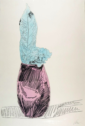 Andy Warhol, ‘Flowers Unique (Hand Colored)’, 1974, Kunzt Gallery