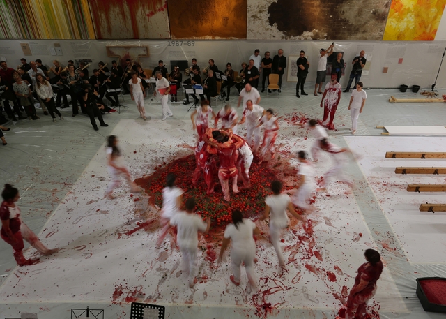 Hermann Nitsch, ‘155. Aktion, 1.9.2018, Nitsch Museum Mistelbach, Fotograf: Daniel Feyerl’, 2018, Galerie Elisabeth & Klaus Thoman