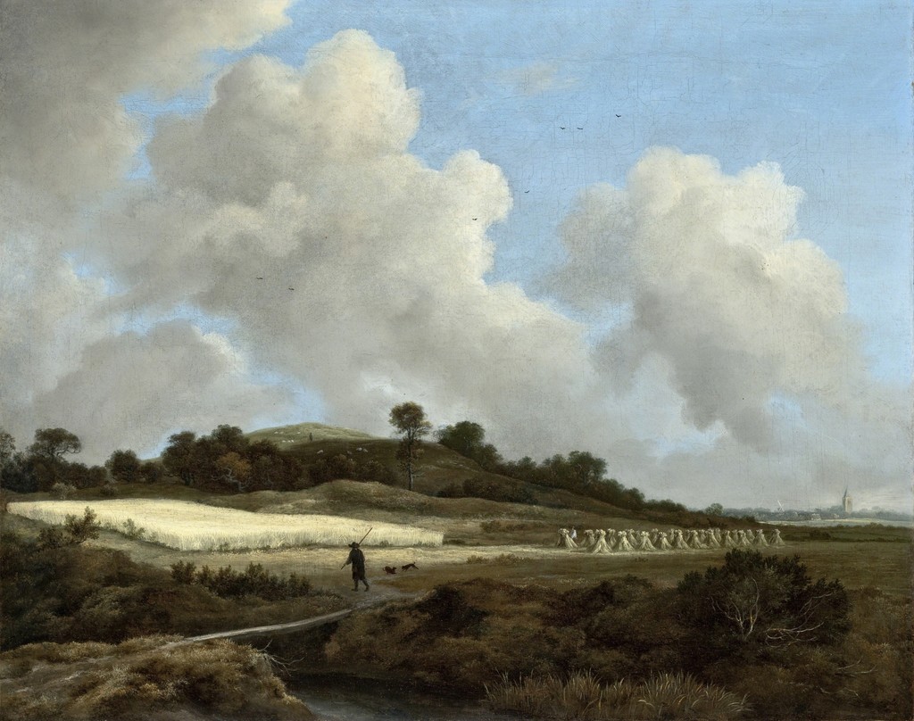 Jacob van Ruisdael | View of Grainfields with a Distant Town (1670) | Artsy