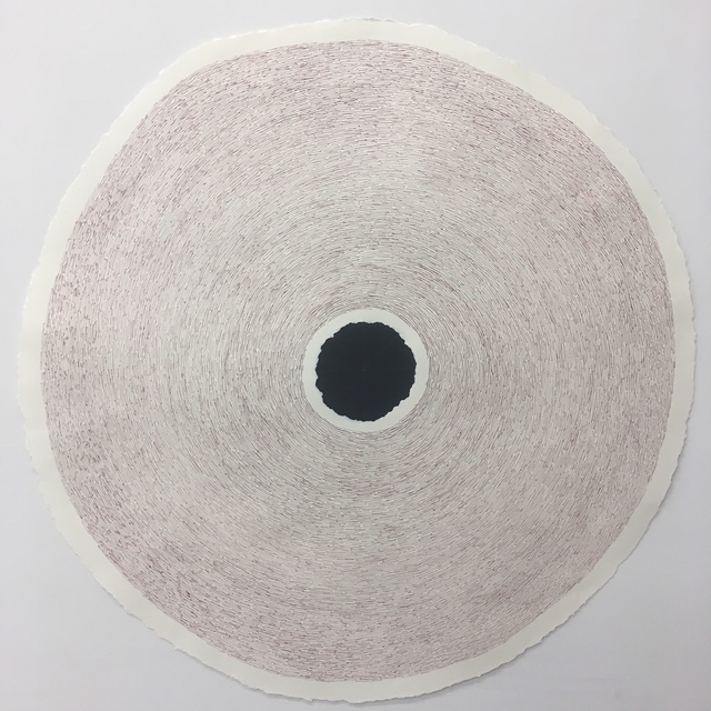 Jose-Ricardo Presman, ‘10-1’, 2018, Drawing, Collage or other Work on Paper, 29 inch diameter, paper and ink on paper, Amos Eno Gallery