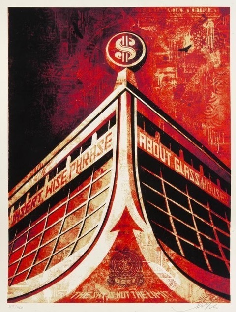Shepard Fairey (OBEY), ‘glass house’, 2010, Rudolf Budja Gallery