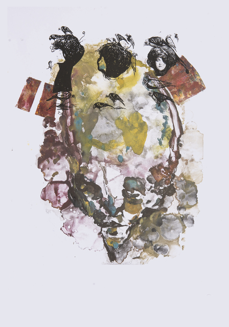 Frank David Valdés, ‘ Watermark Poem’, 2018, Painting, Mixed media on paper, ArteMorfosis - Cuban Art Platform