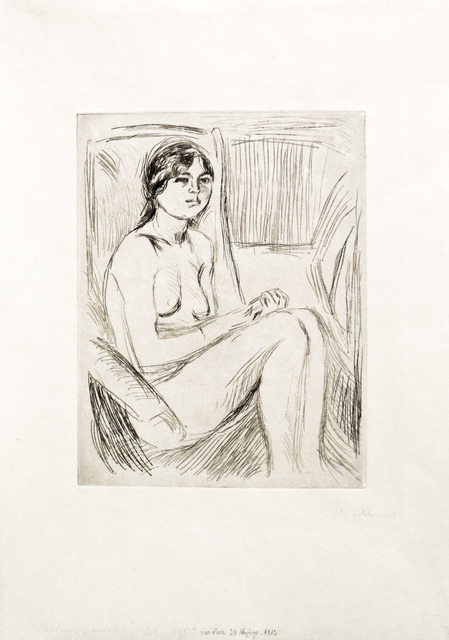 Edvard Munch, ‘Celline naken (Celline Nude)’, 1912 or 1914, John Szoke