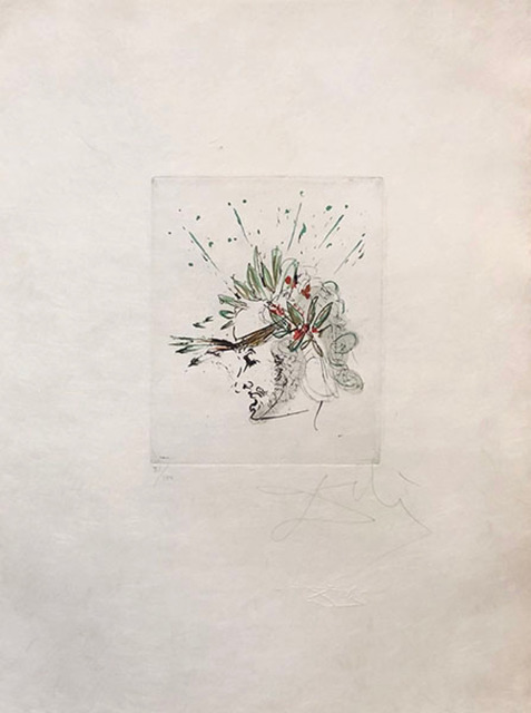 Salvador Dalí, ‘The Poet’, 1969, Print, Etching with Hand-Coloring in Watercolor and Gouache, Galerie d'Orsay