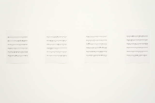 Pierre Huyghe, ‘Silent Score’, 1997, Drawing, Collage or other Work on Paper, Pencil on printed paper, Beirut Art Center