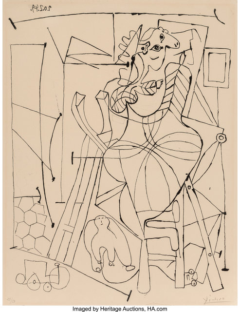 Pablo Picasso, ‘L'artiste et l'enfant’, 1949, Heritage Auctions