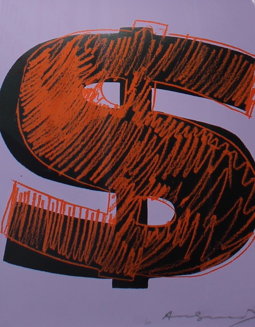 Andy Warhol, ‘Dollar Sign, Orange (FS II.276)’, 1982, Print, Screenprint on Lenox Museum Board, Revolver Gallery