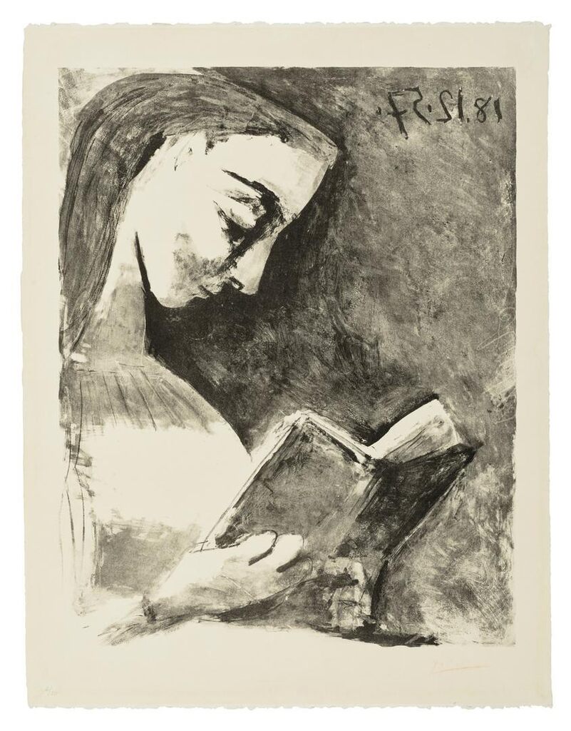 Pablo Picasso - Jacqueline lisant