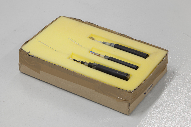 Ben Schumacher, ‘Gluten and Bondage’, 2014, Mixed Media, Under-sea telegraph and fiberoptic cable, foam, cardboard, The Moving Museum