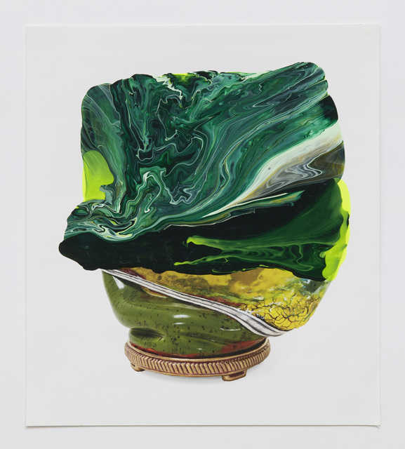 Kathy Butterly, ‘#18’, 2020, Drawing, Collage or other Work on Paper, Nail polish on catalogue paper, Shoshana Wayne Gallery