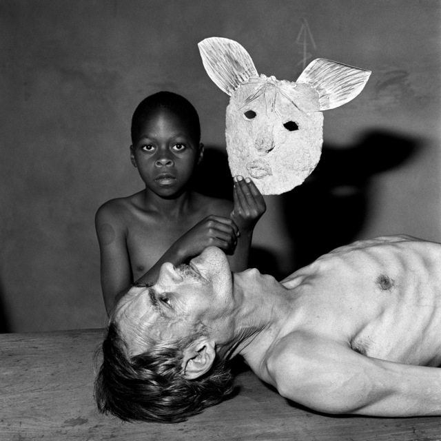 Roger Ballen, ‘Tommy, Samson and a Mask (Outland)’, 2007, Elizabeth Houston Gallery
