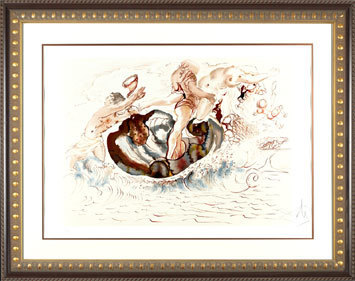 Salvador Dalí, ‘“Sirens & the Sailor ” Hand Signed Salvador Dali Lithograph’, 1941-1957, Elena Bulatova Fine Art