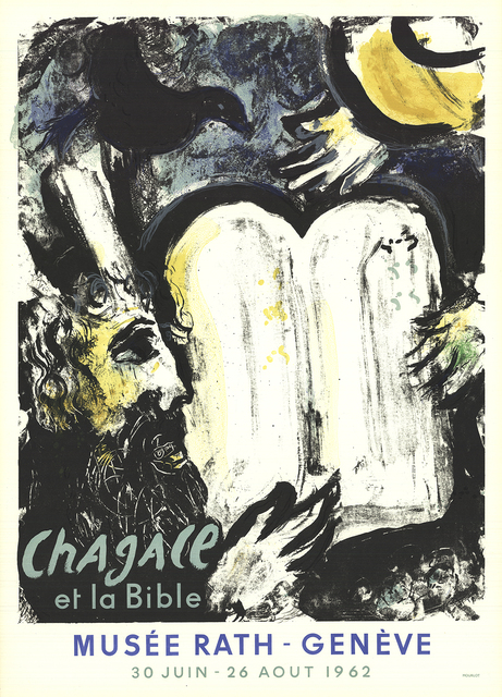 Marc Chagall, ‘Moses and the Tablets of the Law’, 1962, Print, Color Lithograph, ArtWise