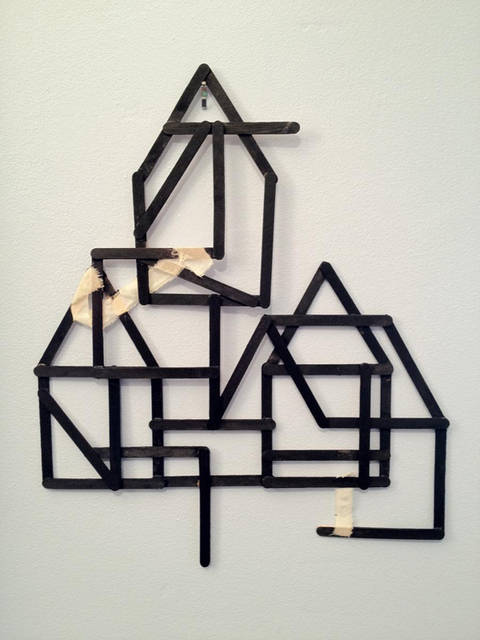 Alice Gonglewski, ‘(Apart)ment ’, 2011, Mixed Media, Popsicle sticks, acrylic paint, fabric, InLiquid